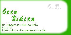 otto mikita business card